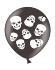 6 Ballons Halloween Têtes de mort