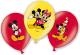 6 Ballons Mickey colorés