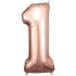 Ballon Chiffre 1 Rose gold 83 cm