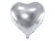 Ballon Mylar Cœur argent 45 cm