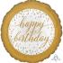 Ballon hélium Happy Birthday Pastel Confetti