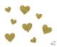Confetti Coeurs dorés