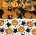 Confettis Halloween citrouilles et araignées