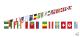 Guirlande drapeaux 32 pays 10 m