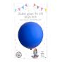 Ballon latex 90 cm couleur bleu foncé