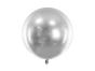 Ballon Glossy rond 60 cm, argent
