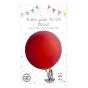 Ballon latex 30 cm couleur rouge