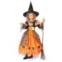 Costume sorcière orange fille Halloween S 4-6 ans (110-120 cm))