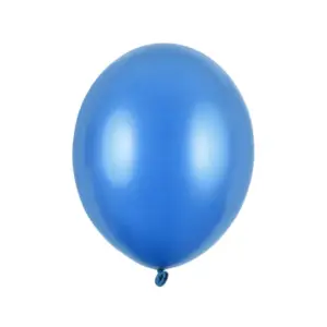 10 ballons Bleu metallique 27 cm strong SB12M 001 10