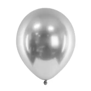 10 ballons argent Glossy CHB1 018 10