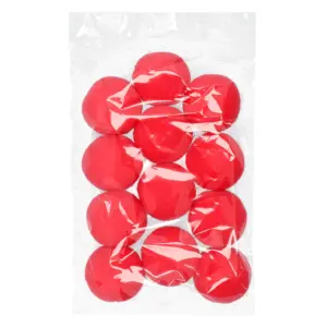 12 Nez de clown rouge en mousse 55506