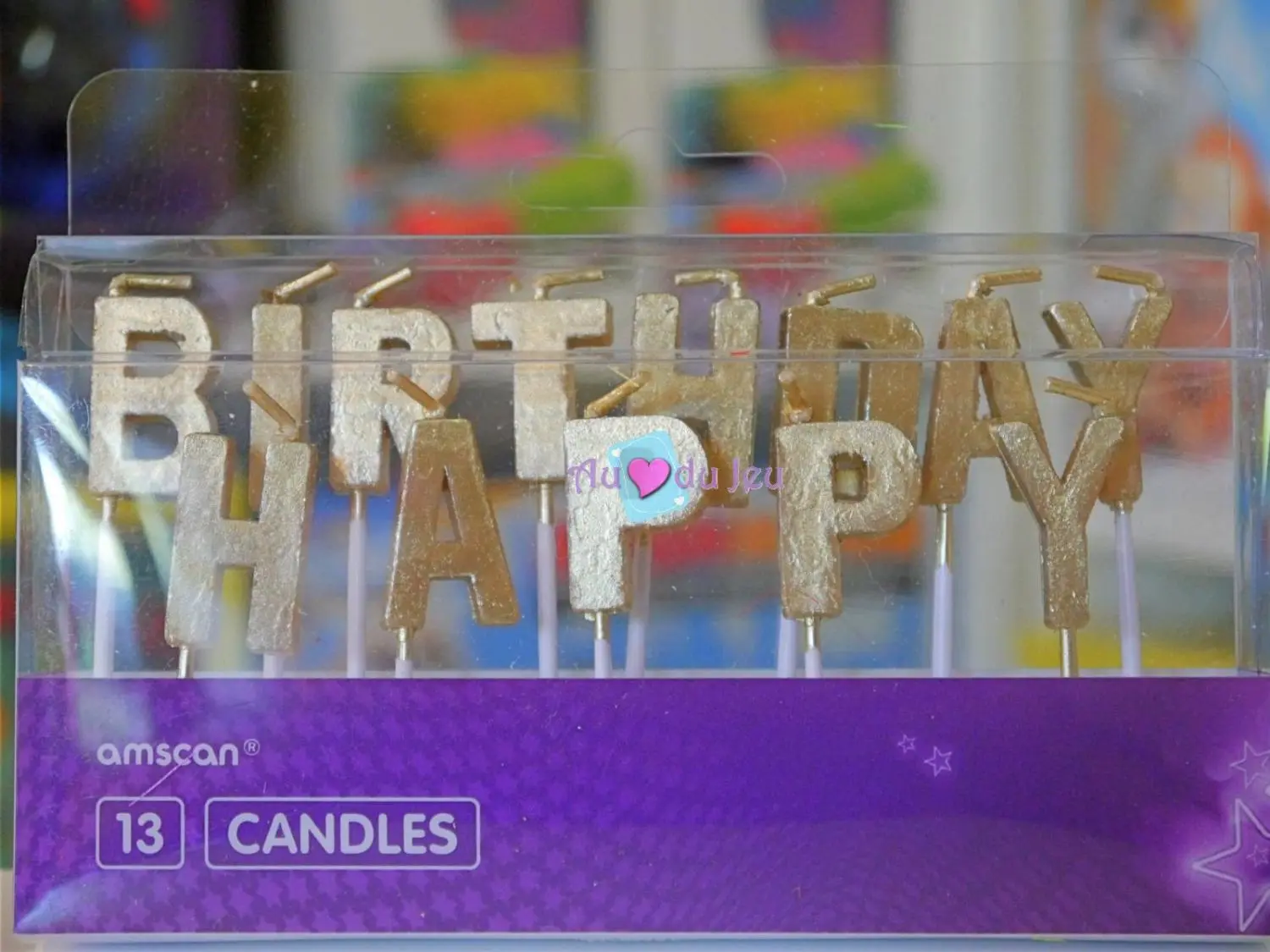 13 Bougies Anniversaire Happy Birthday Or