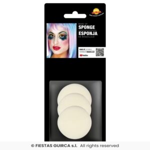 2 éponges circulaires pour maquillage