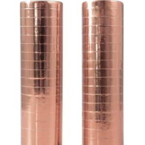 2 rouleaux de serpentins rose gold