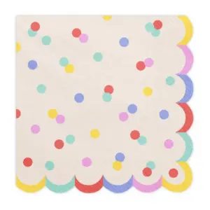 20 serviettes confettis 33 X 33 cm 9906346