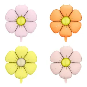 4 ballons fleurs en aluminium 45 cm FBZ4