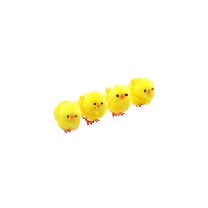 4 poussins jaunes 4 5 cm en boite