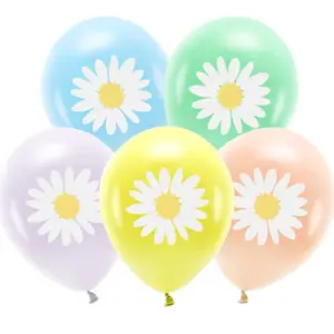 5 ballons marguerites