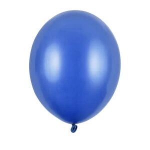 50 ballons bleu metallise SB14M 083C 50