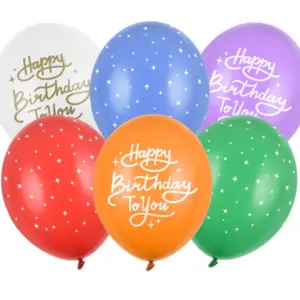 50 ballons latex theme anniversaire