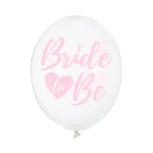 6 Ballons 30 cm Bride to be SB14C 205 099P 6