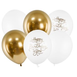 6 ballons Happy Birthday to you