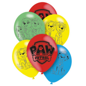 6 ballons Pat Patrouille