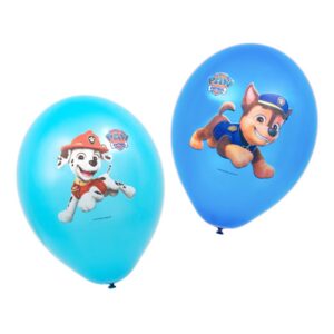 6 Ballons Pat Patrouille bleus