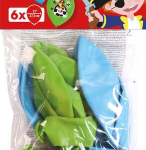 6 Ballons latex Pirates