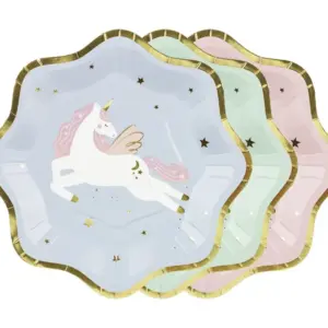 6 assiettes Licorne Magical Unicorn TPP94