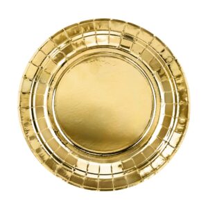 Assiettes rondes or 18 cm