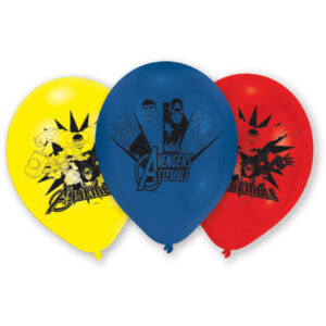 6 ballons latex Avengers 22 8 cm