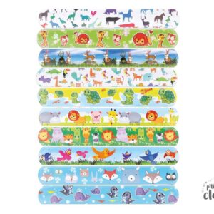 6 bracelets a clipser animaux modeles aleatoires 23467