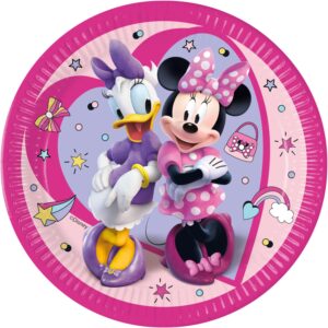 8 Assiettes Minnie Junior de 23 cm