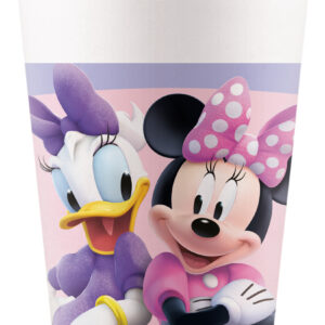 8 gobelets en carton 250ml thème Minnie anniversaire fille