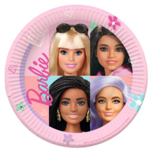 Lot de 8 assiettes Barbie