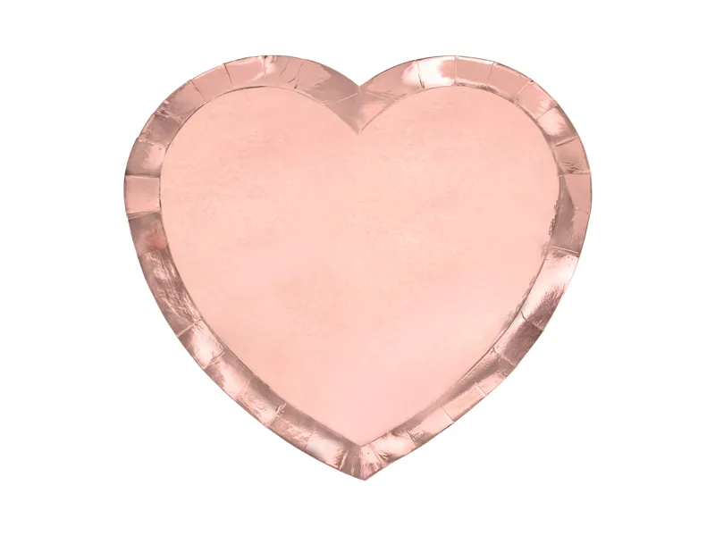 8 assiettes coeur dore 9903114 66