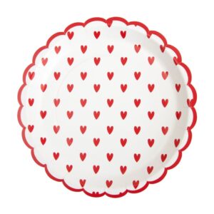 8 assiettes petits c urs 23cm 913125