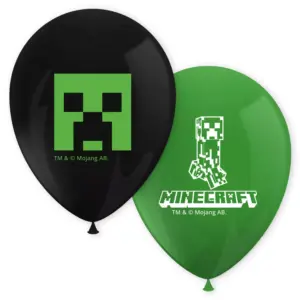 8 ballons latex Minecraft LMNC95662