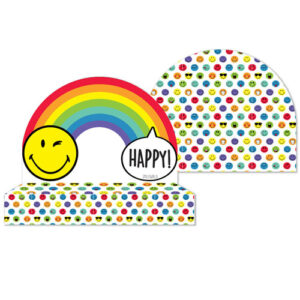 8 invitations Anniversaire Smiley