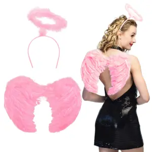 Ailes d ange pliees rose