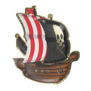 Assiettes Bateau de Pirate x 8