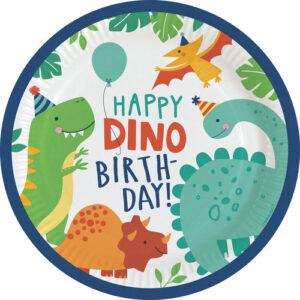 Assiettes Rondes Dinosaure