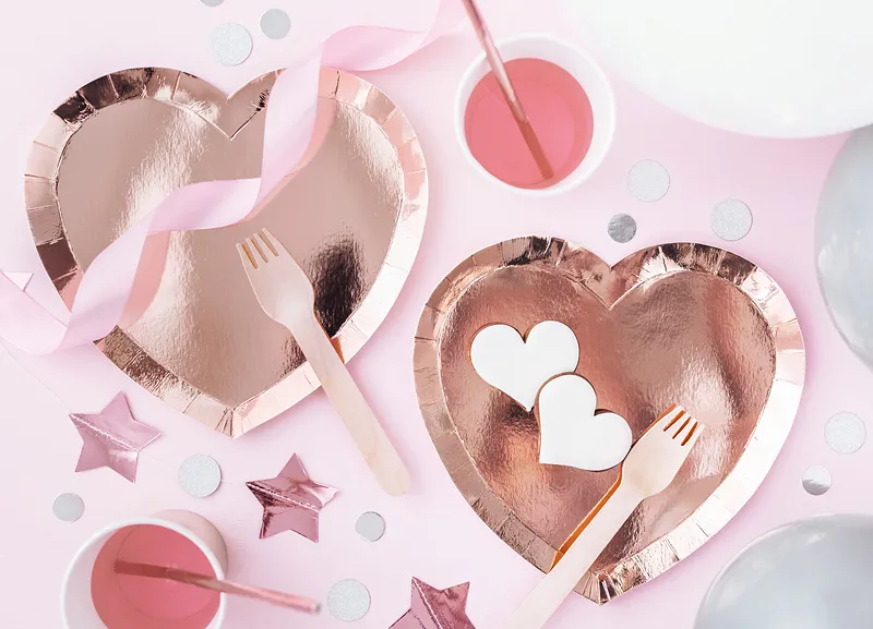 Assiettes c ur Rose Gold TPP74 019R 1