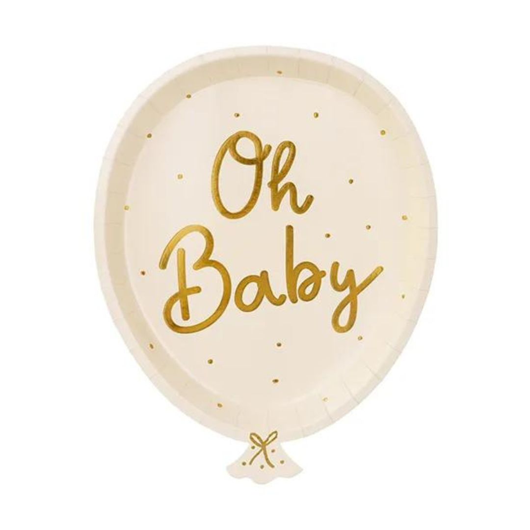 Assiettes d anniversaire Oh baby TPP79