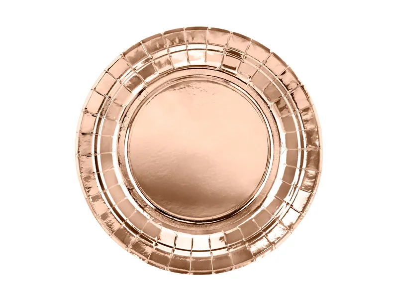 Assiettes rose gold 18 cm