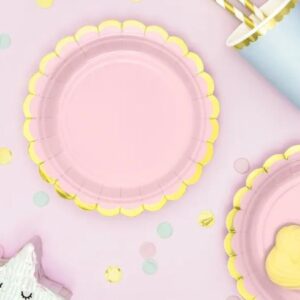 Assiettes roses