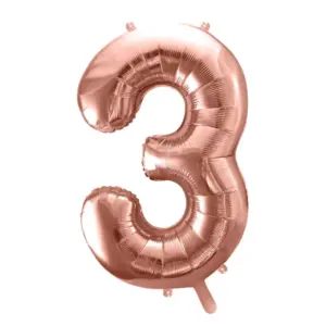 Ballon Chiffre 3 Rose gold