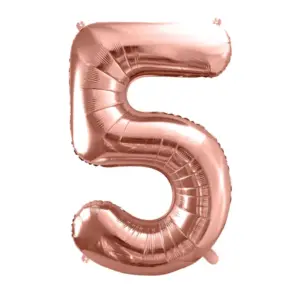 Ballon Chiffre 5 Rose gold