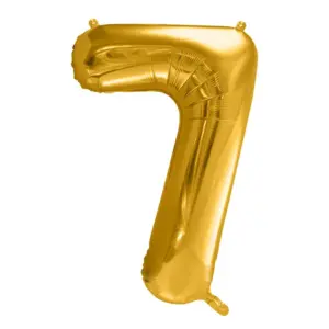Ballon Géant Chiffre 7 Doré 66x88 cm